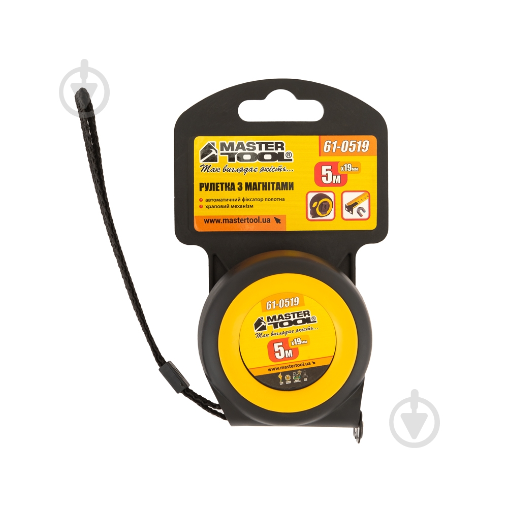 Рулетка MasterTool 61-0519 5 м x 19 мм - фото 4 Рулетка MasterTool 61-0519 5 м x 19 мм - фото 4