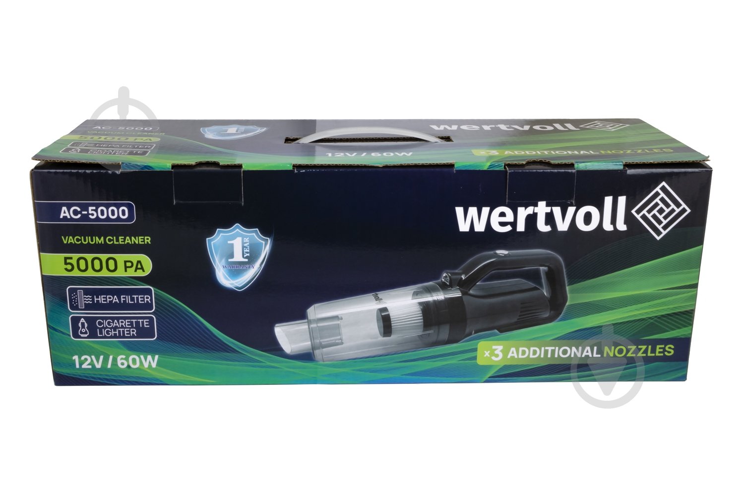 Пылесос автомобильный для влажных поверхностей WERTVOLL AC-5000 - фото 9