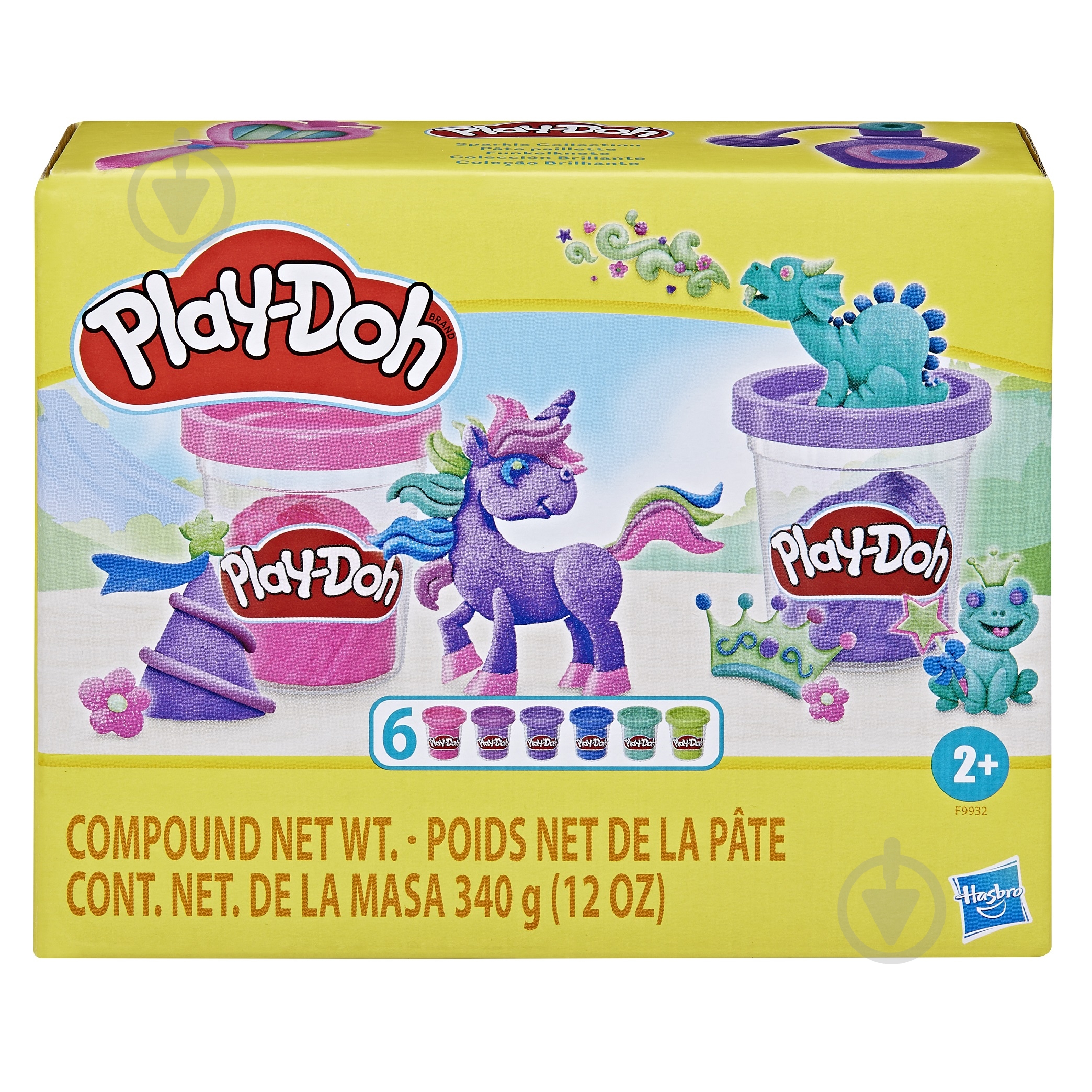 Набір пластиліну Play-Doh 6 баночок Блискуча колекція F9932 - фото 3