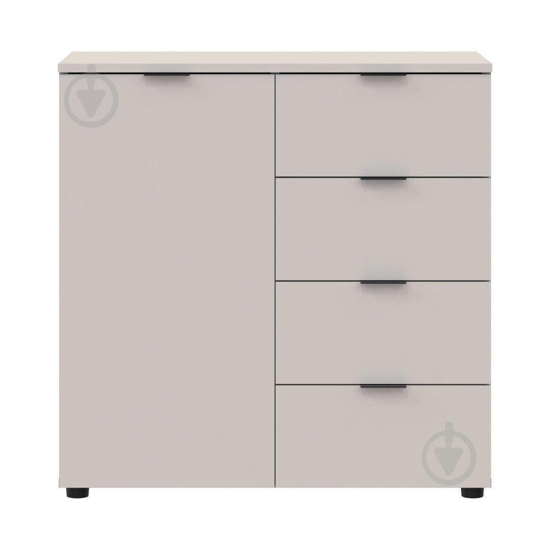 Комод Doros Рон 1 фасад 4 шухляди 800x810x380 мм /кашемір - фото 1
