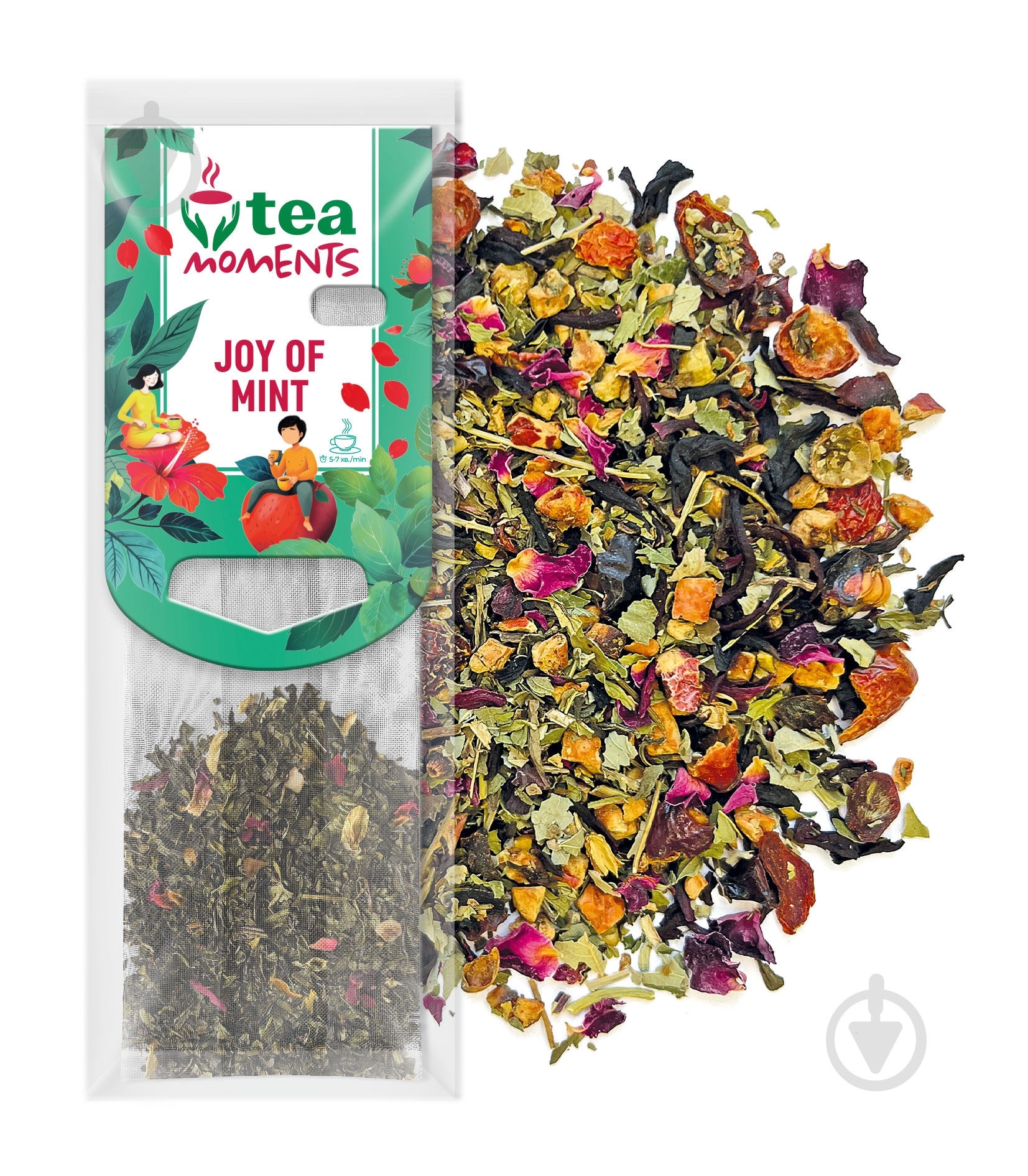 Чай зеленый Tea Moments Joy of Mint 15 шт. 33 г - фото 2 Чай зеленый Tea Moments Joy of Mint 15 шт. 33 г - фото 2