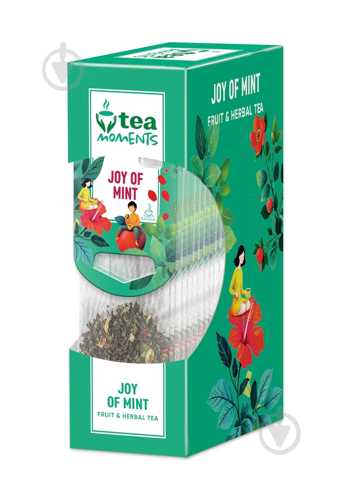 Чай зеленый Tea Moments Joy of Mint 15 шт. 33 г - фото 3 Чай зеленый Tea Moments Joy of Mint 15 шт. 33 г - фото 3