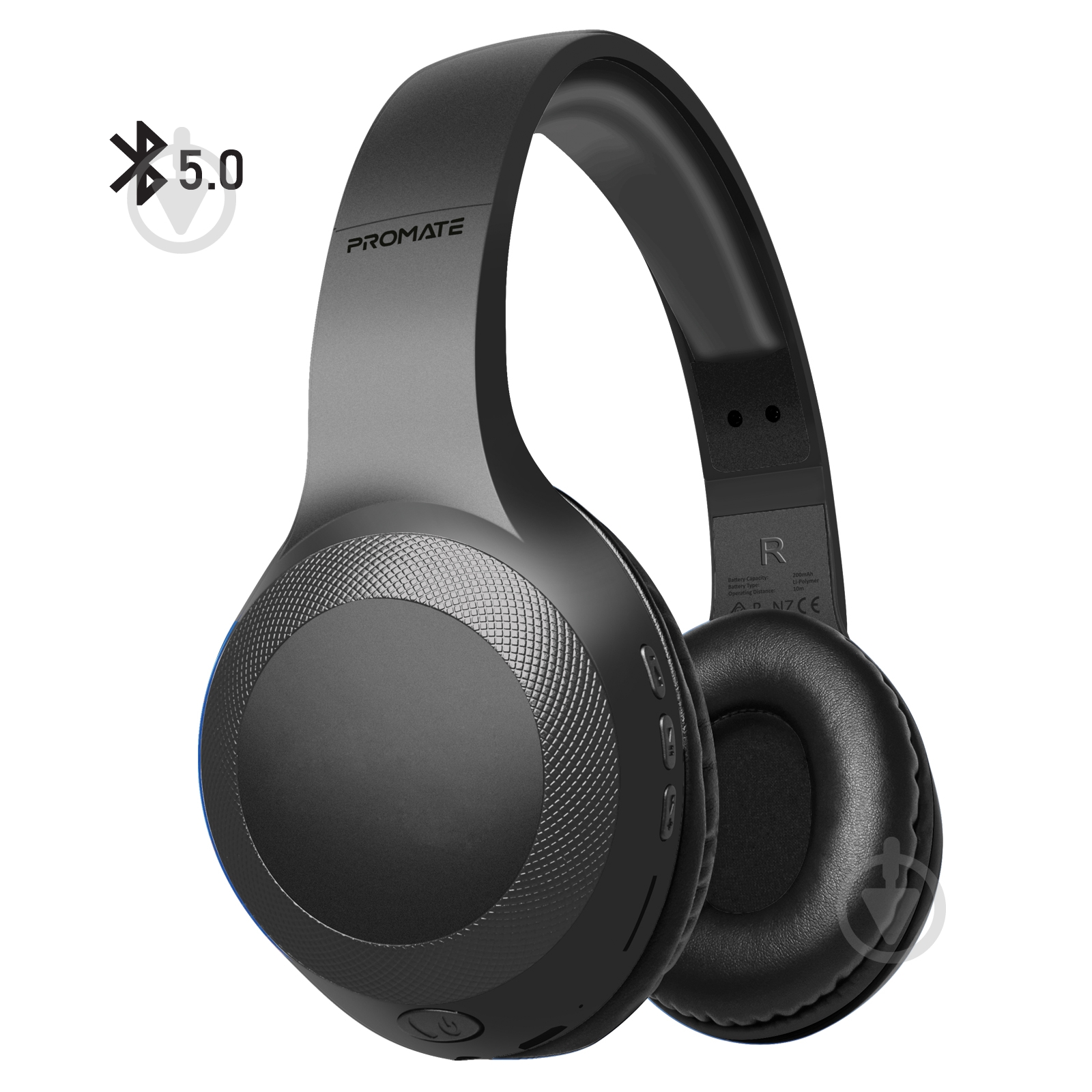 Наушники Promate LaBoca Bluetooth 5.0 black (laboca.black) - фото 1 Наушники Promate LaBoca Bluetooth 5.0 black (laboca.black) - фото 1