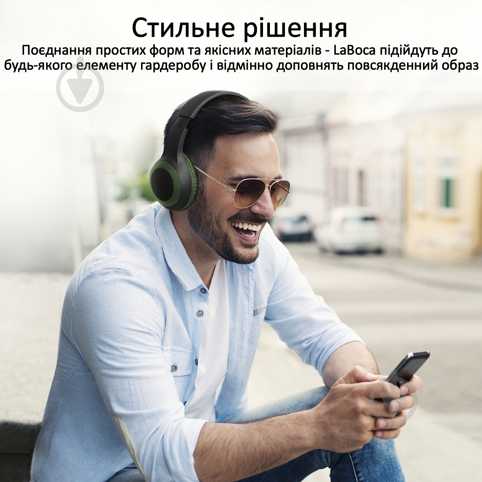 Наушники Promate LaBoca Bluetooth 5.0 green (laboca.midnightgreen) - фото 6