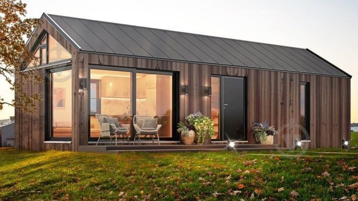 Модульний будинок корисною площею 46 кв.м (один модуль) комплектації BARNHOUSE 52 - фото 1