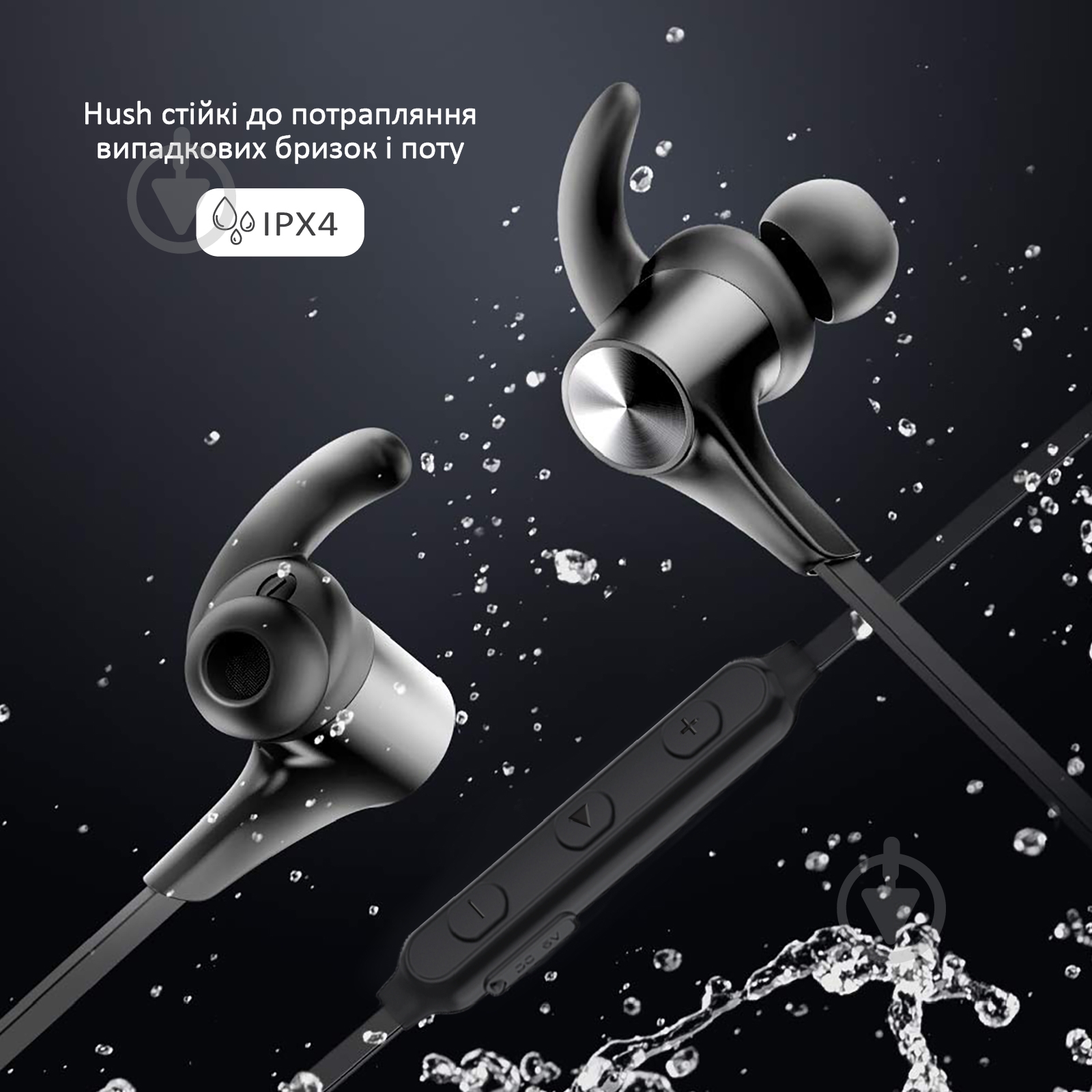 Наушники Promate Hush ANC IPX4 (hush.black) - фото 2