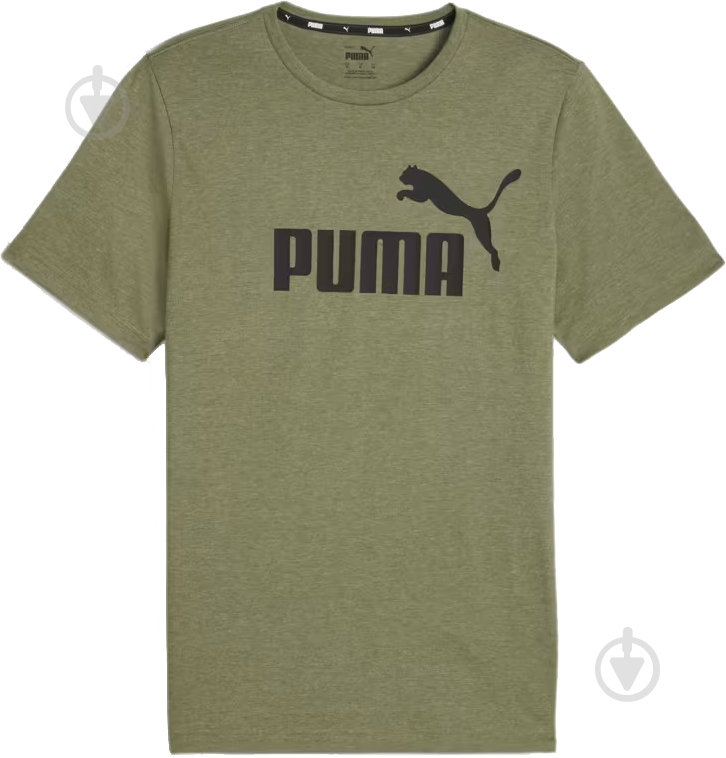 Футболка Puma ESS Heather Tee 58673633 р.S хакі - фото 5 Футболка Puma ESS Heather Tee 58673633 р.S хакі - фото 5