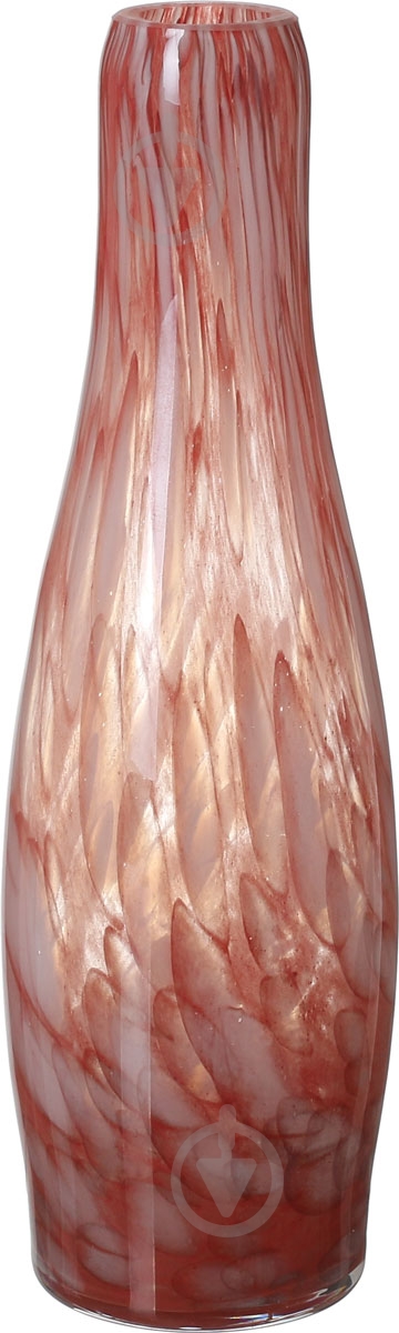 Ваза стеклянная Antonio Tammaro Bitter 32 см 32 см красно-белая - фото 1 Ваза стеклянная Antonio Tammaro Bitter 32 см 32 см красно-белая - фото 1
