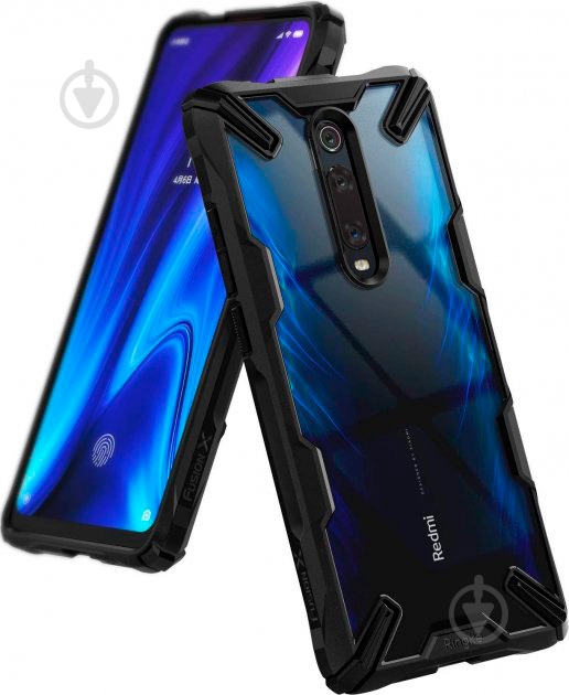 Чехол Ringke Fusion X Black для Xiaomi Mi 9T - фото 1 Чехол Ringke Fusion X Black для Xiaomi Mi 9T - фото 1