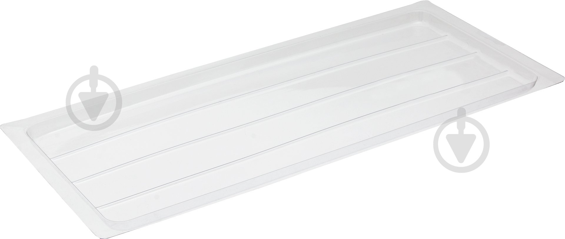 Поддон для сушилки 600 мм прозрачный пластиковый - фото 1