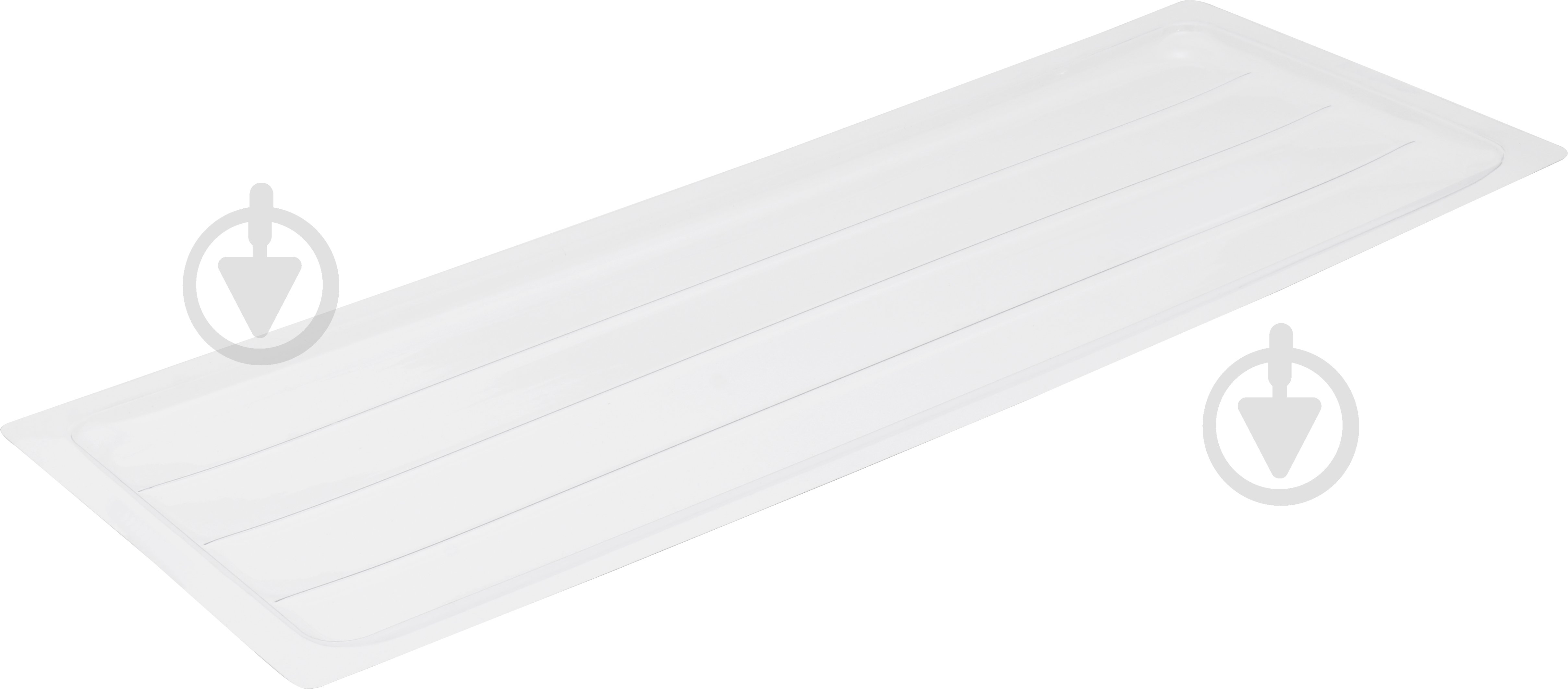 Поддон для сушилки 700 мм прозрачный пластиковый - фото 1