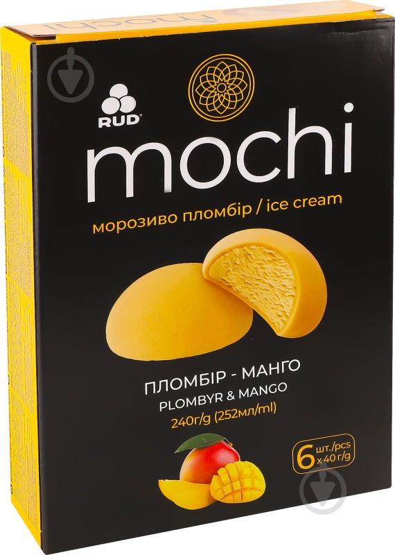 Мороженое Рудь манго Mochi Rud к/у 6х40 г - фото 2