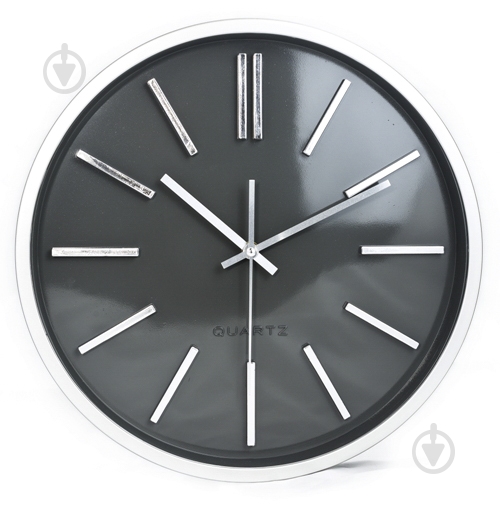 Часы настенные Линдгрен 35,5 см черный с рисунком - фото 1