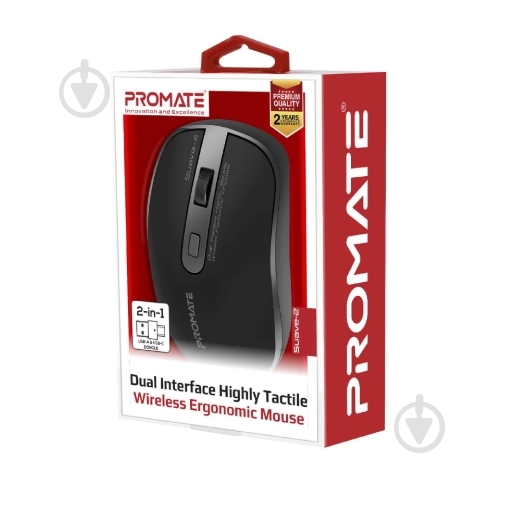 Мышка Promate Suave-2 Wireless Black - фото 9