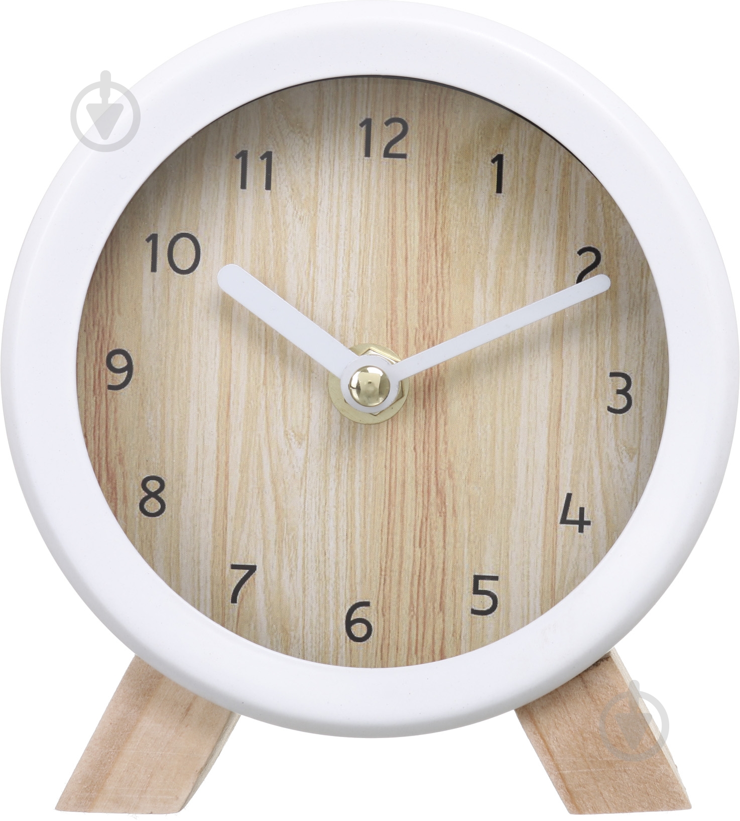 Годинник настільний Wood 15,2 см білий - фото 1