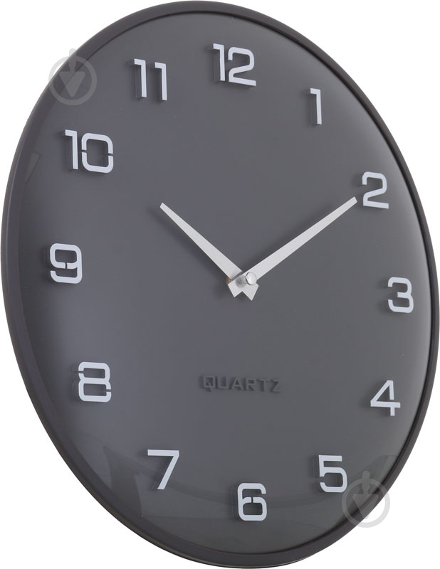 Часы настенные Moon 30,5 см графит - фото 2