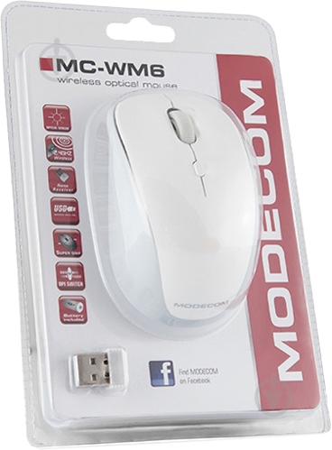 Мышь MODECOM MC-WM6 (M-MC-0WM6-200) white - фото 4