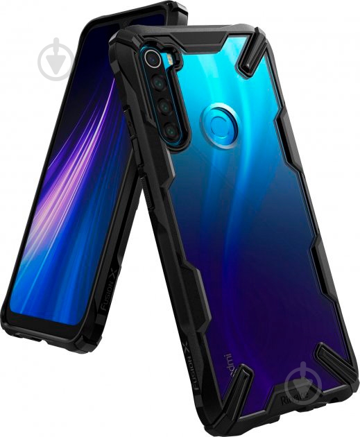 Чехол Ringke Fusion X Black для Xiaomi Redmi Note 8 - фото 1