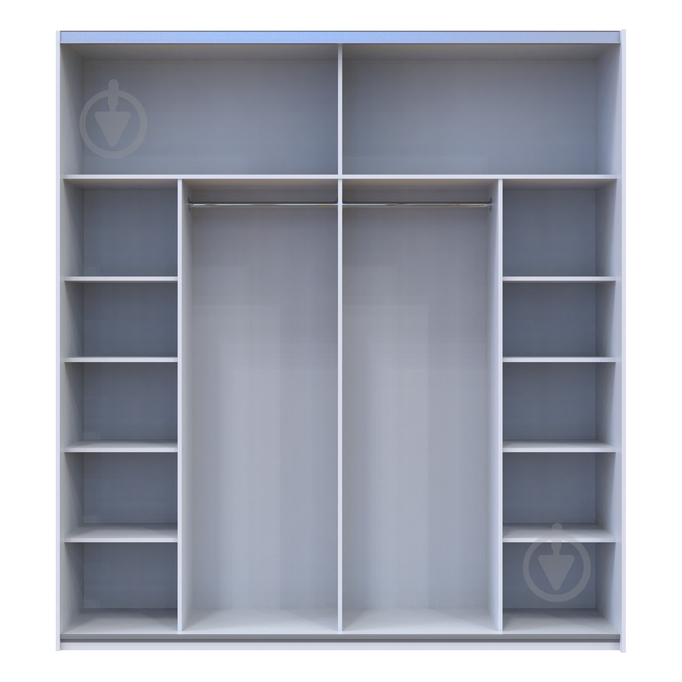 Шафа-купе G-Caiser Doros ДСП 2200x600x2400 мм альба білий/дуб евок прибережний двері ДСП - фото 4 Шафа-купе G-Caiser Doros ДСП 2200x600x2400 мм альба білий/дуб евок прибережний двері ДСП - фото 4