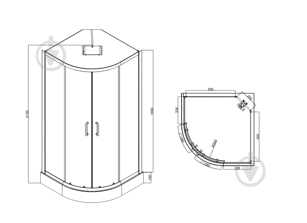 Душевой бокс Koller Pool Optima 90×90×215 см, хром - фото 4 Душевой бокс Koller Pool Optima 90×90×215 см, хром - фото 4