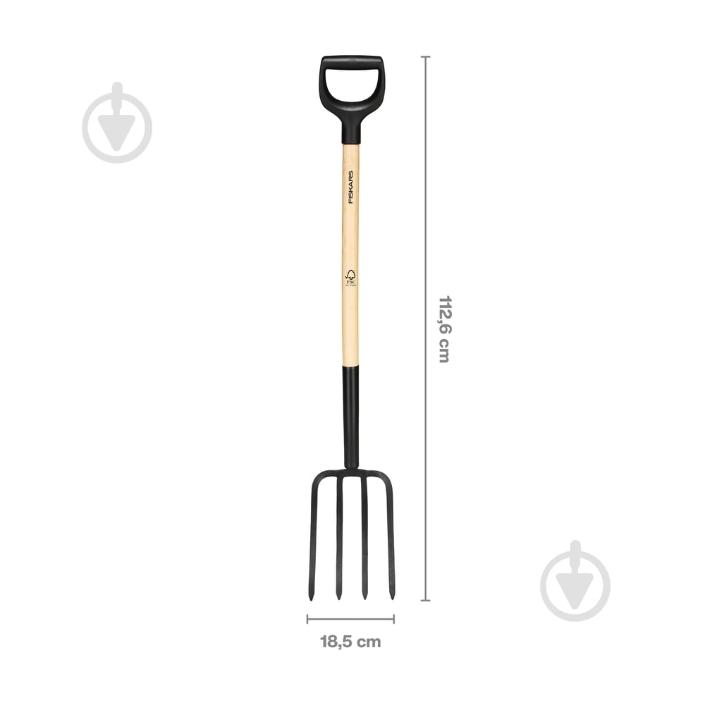 Вилы Fiskars садовые Prima U-Grip - фото 3