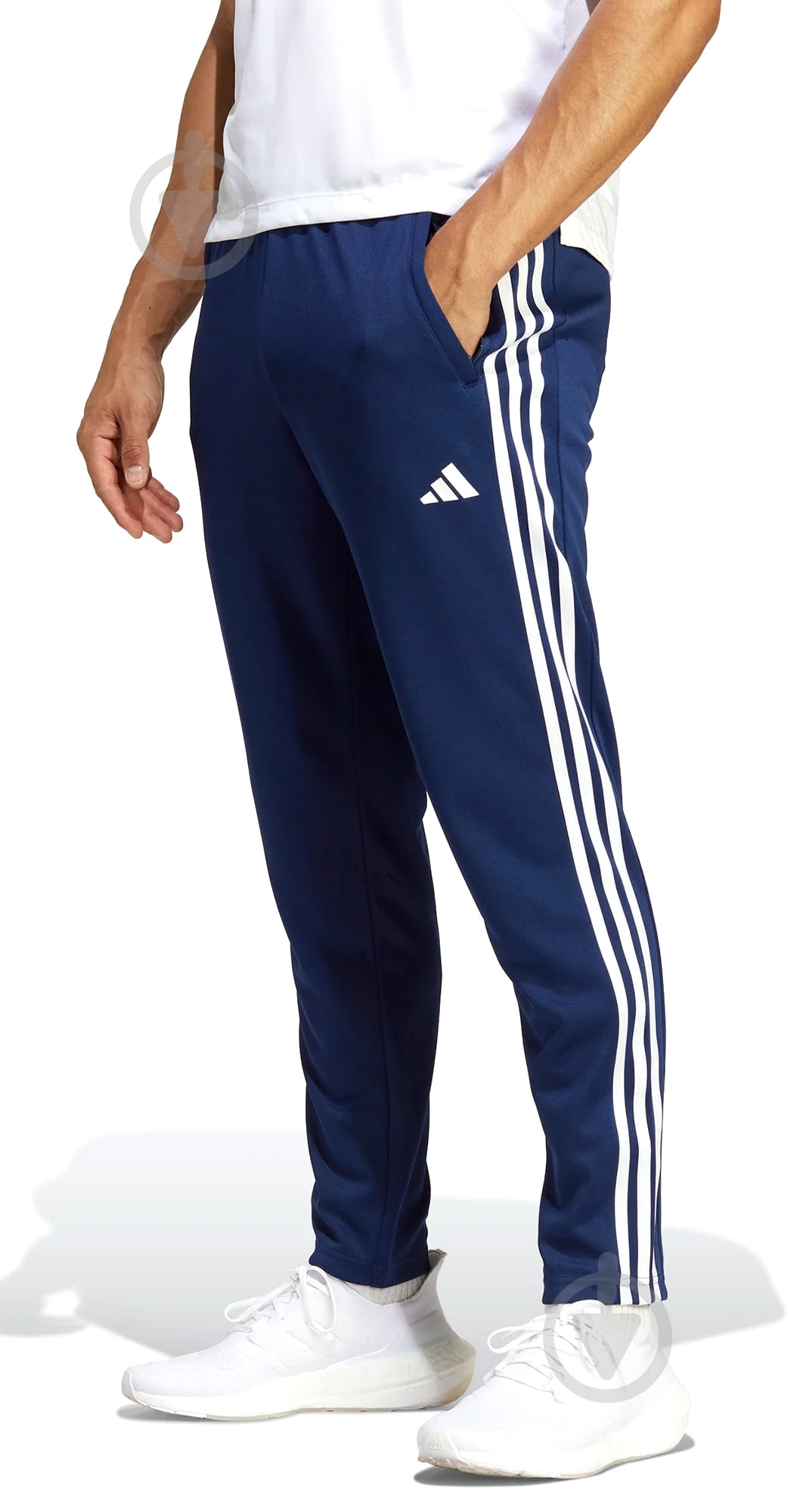 Брюки Adidas TR-ES BASE 3PT IB8169 р. S синий - фото 1
