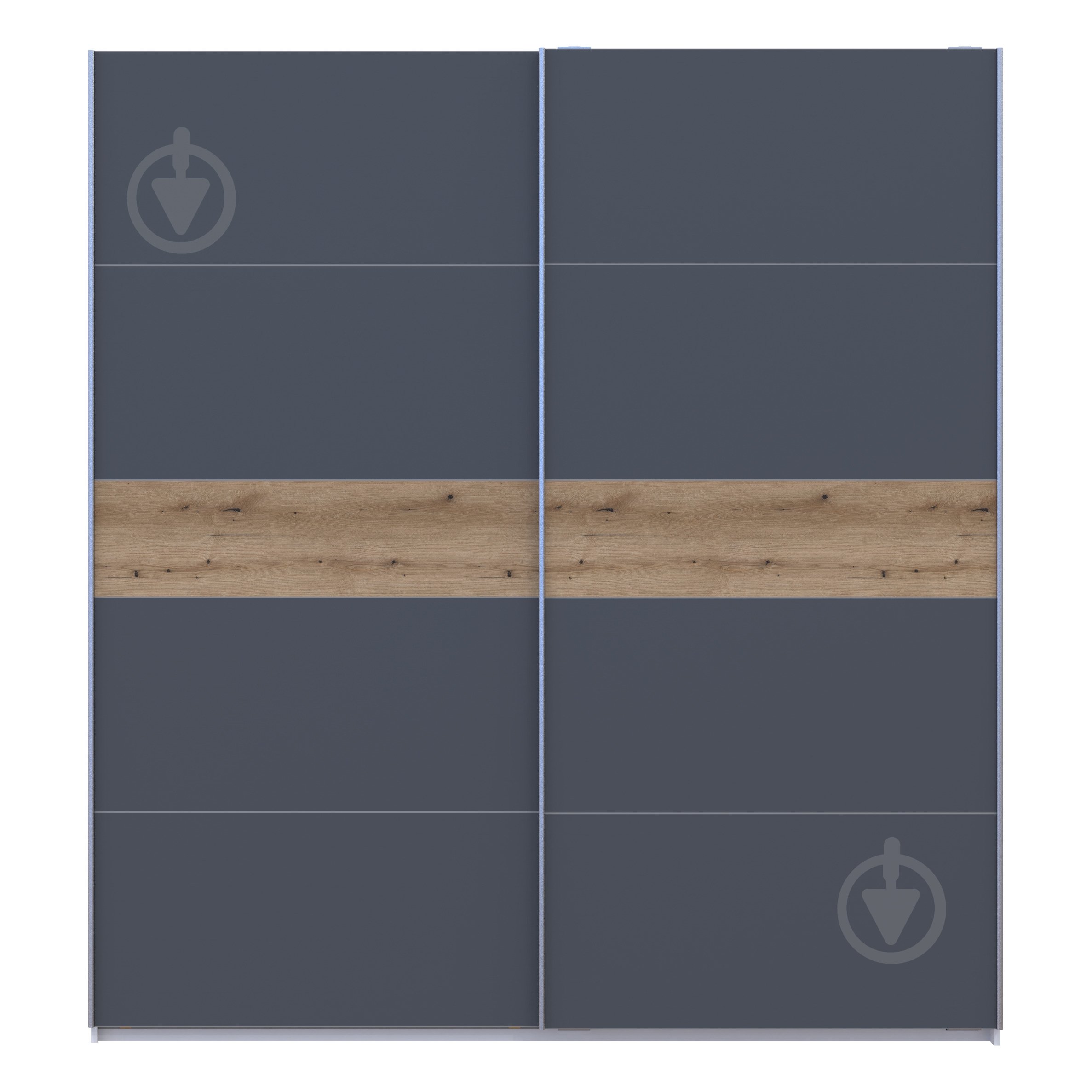 Шафа-купе G-Caiser Doros ДСП 2200 м 2200x600x2400 мм альба білий/дуб евок прибережний двері ДСП - фото 3 Шафа-купе G-Caiser Doros ДСП 2200 м 2200x600x2400 мм альба білий/дуб евок прибережний двері ДСП - фото 3