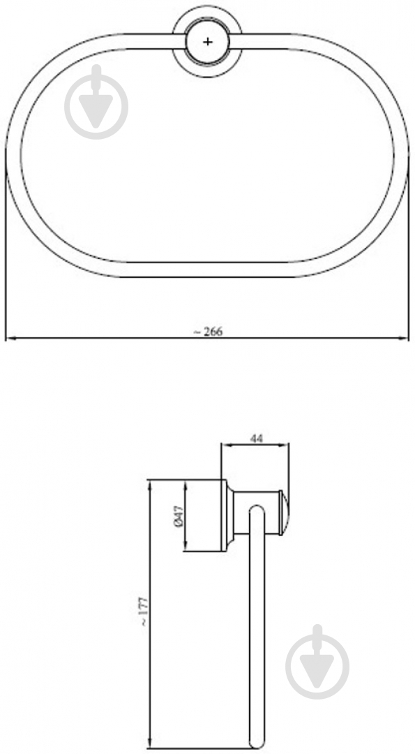 Кольцо для полотенца ANDEX Classic 021 СС - фото 2