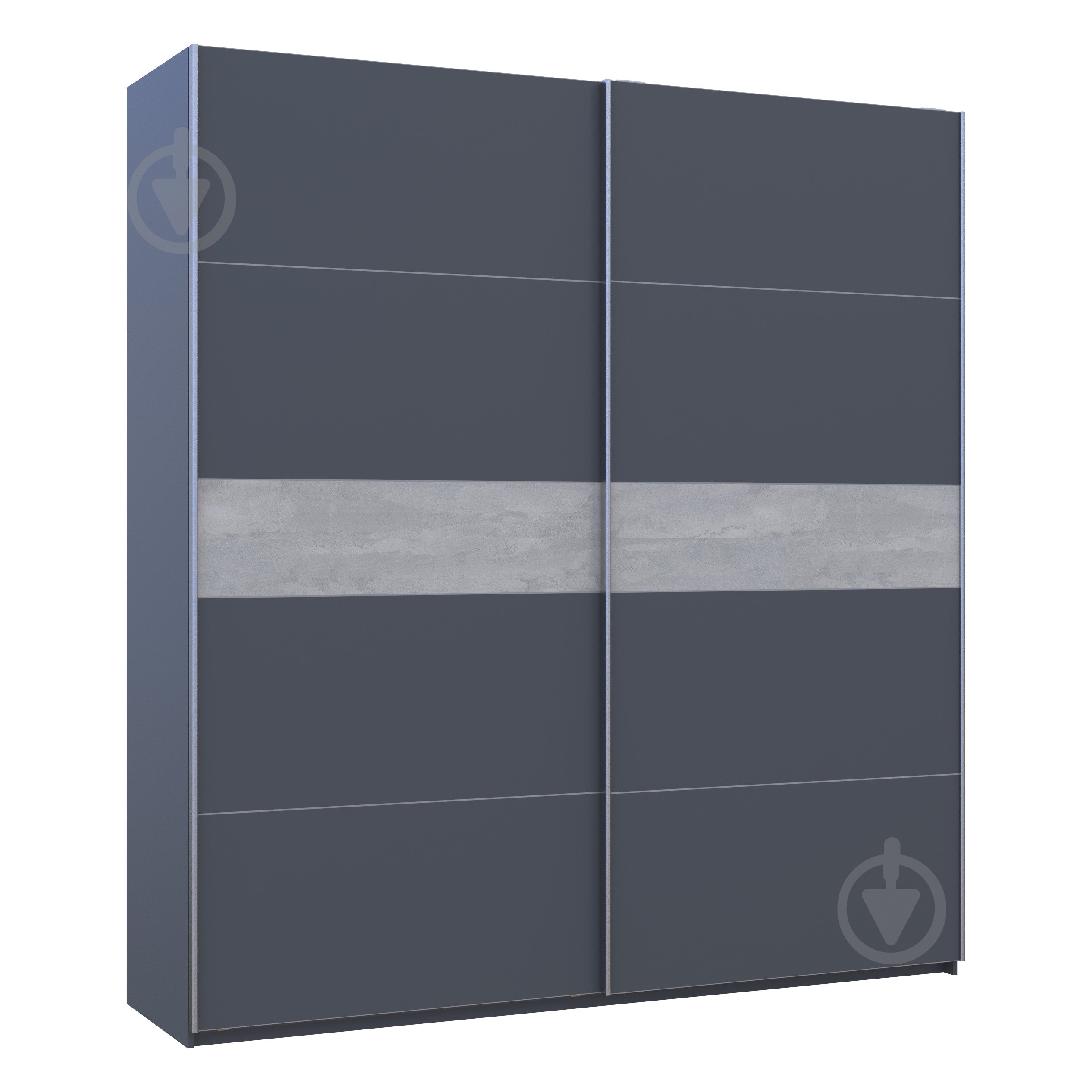 Шафа-купе G-Caiser Doros ДСП 2200x600x2400 мм графіт двері ДСП - фото 6 Шафа-купе G-Caiser Doros ДСП 2200x600x2400 мм графіт двері ДСП - фото 6