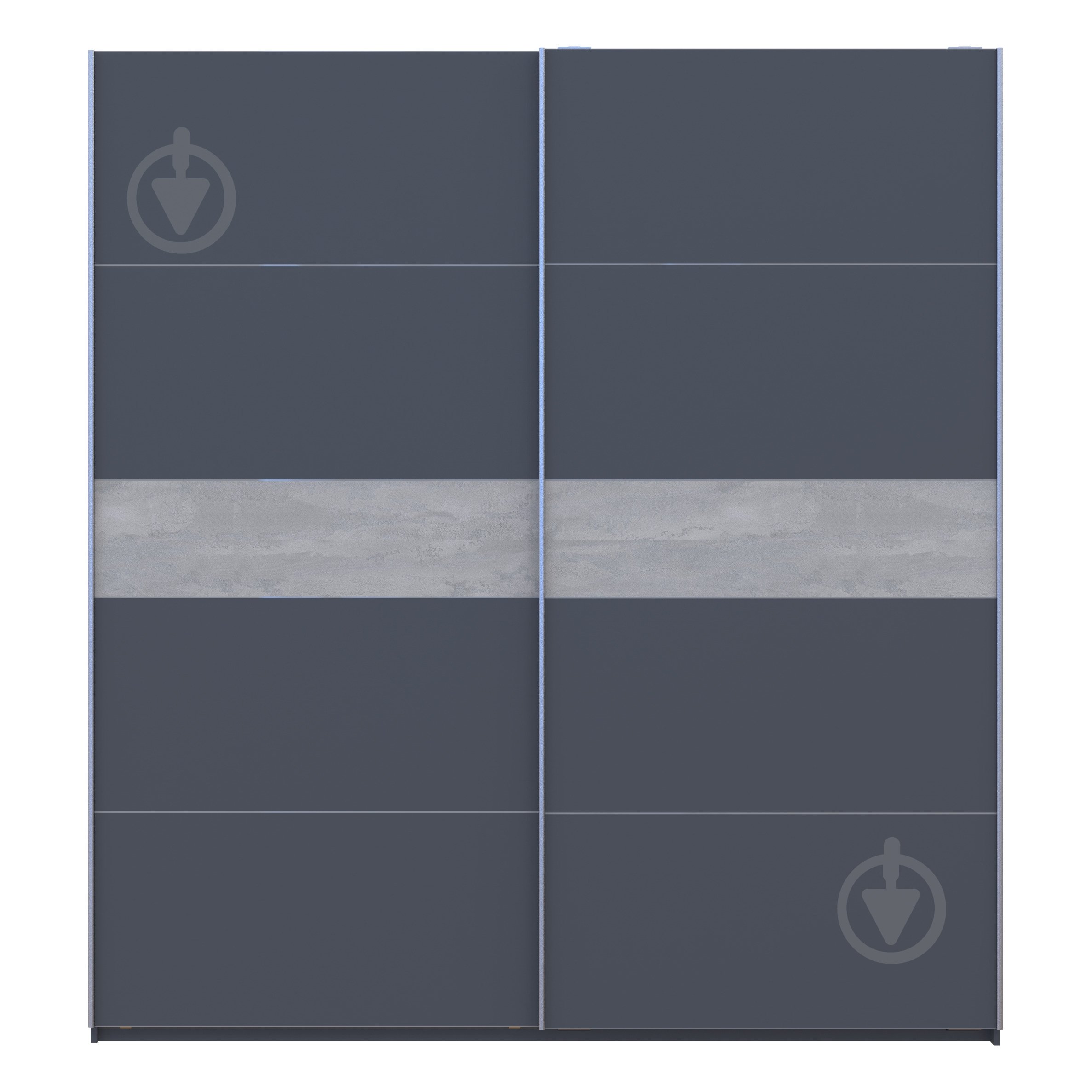 Шафа-купе G-Caiser Doros ДСП 2200x600x2400 мм графіт двері ДСП - фото 4 Шафа-купе G-Caiser Doros ДСП 2200x600x2400 мм графіт двері ДСП - фото 4