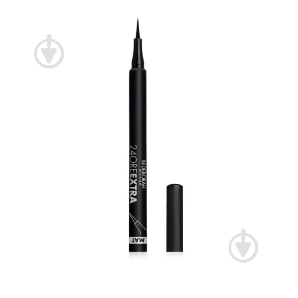 Подводка-фломастер DEBORAH 24Ore EXTRA MAT PEN Black 1,5 г - фото 1