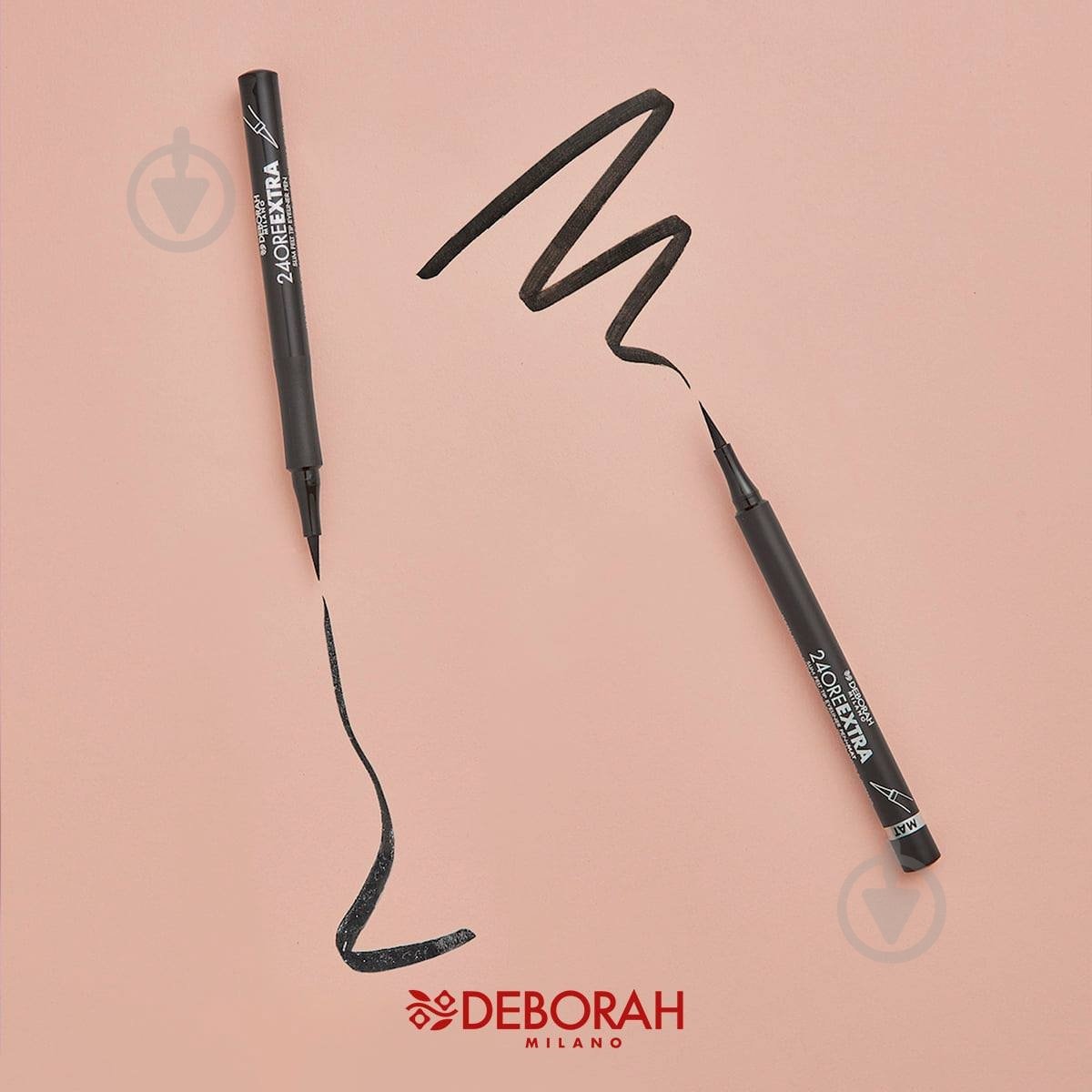 Подводка-фломастер DEBORAH 24Ore EXTRA MAT PEN Black 1,5 г - фото 2