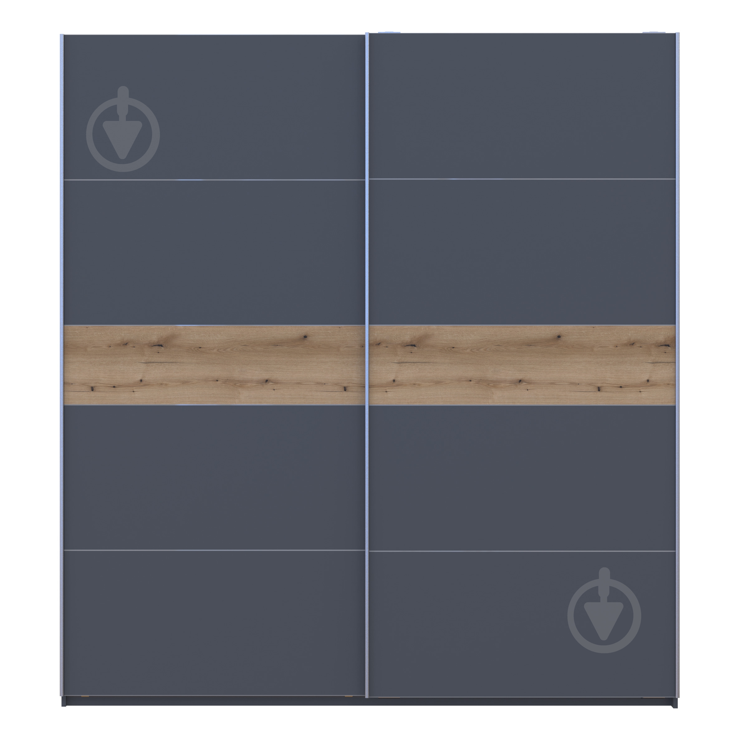 Шафа-купе G-Caiser Doros ДСП 2200x600x2400 мм графіт/дуб евок прибережний двері ДСП - фото 3 Шафа-купе G-Caiser Doros ДСП 2200x600x2400 мм графіт/дуб евок прибережний двері ДСП - фото 3