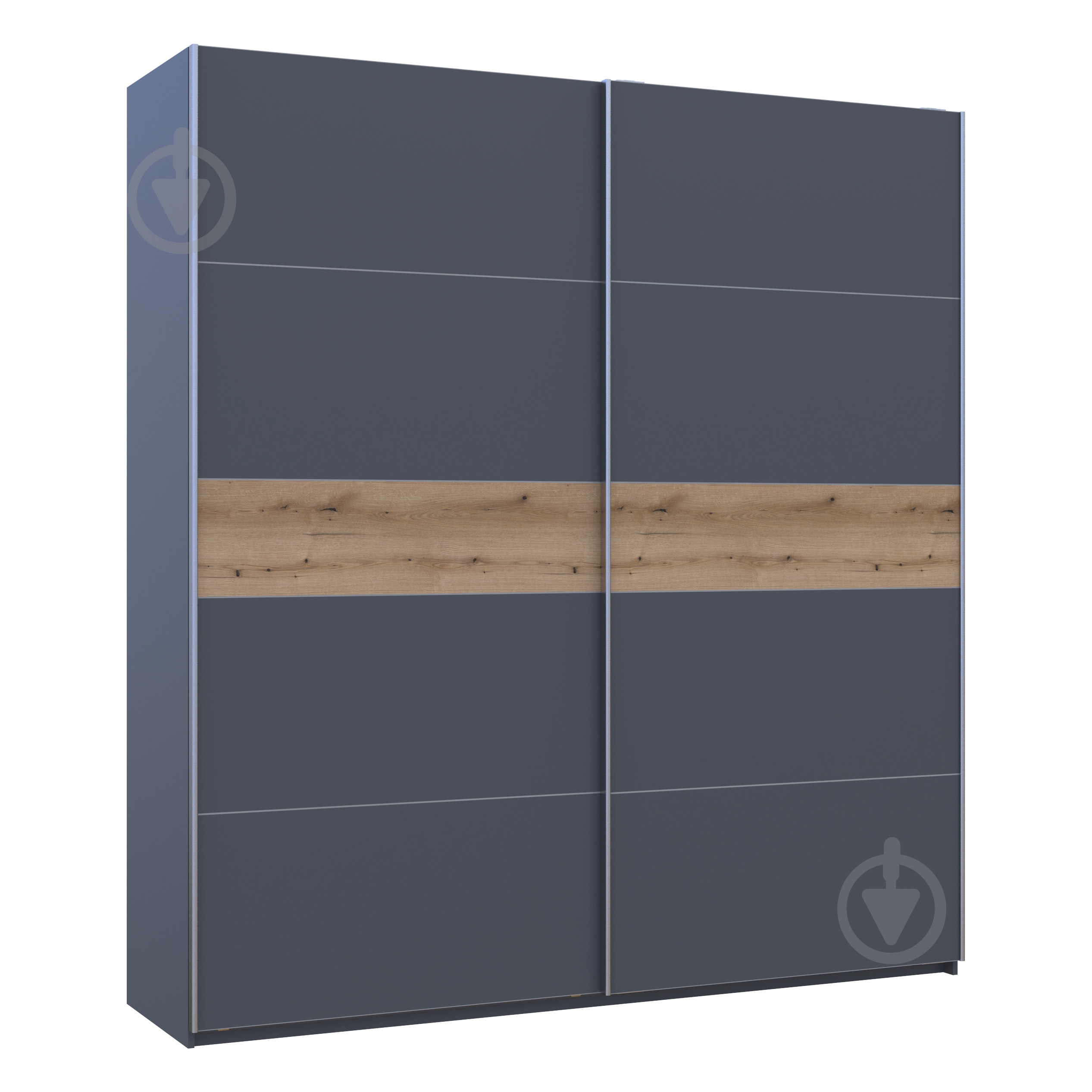 Шафа-купе G-Caiser Doros ДСП 2200x600x2400 мм графіт/дуб евок прибережний двері ДСП - фото 5 Шафа-купе G-Caiser Doros ДСП 2200x600x2400 мм графіт/дуб евок прибережний двері ДСП - фото 5