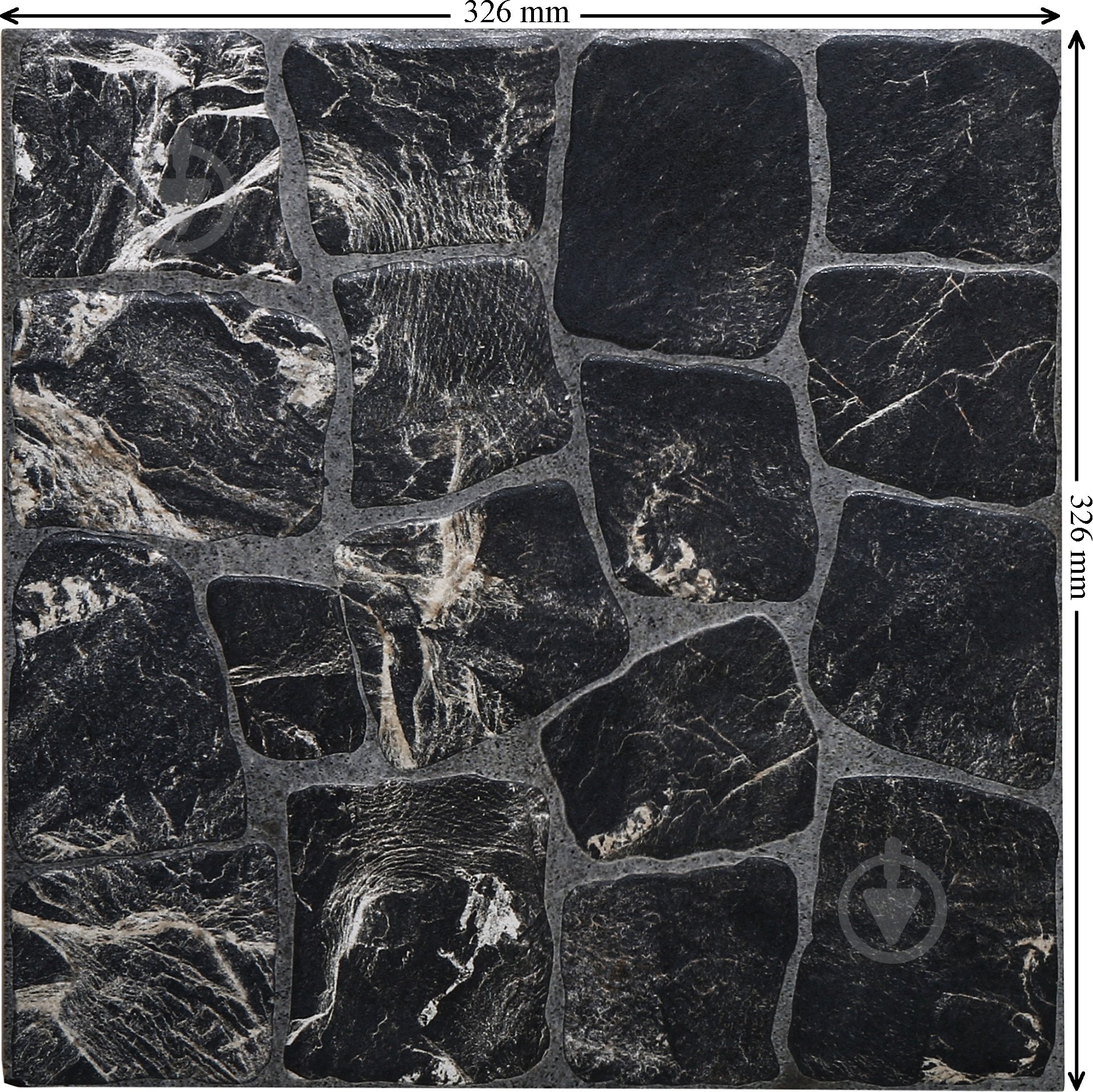 Плитка Cersanit Грес Памир графит 32,6x32,6 - фото 5