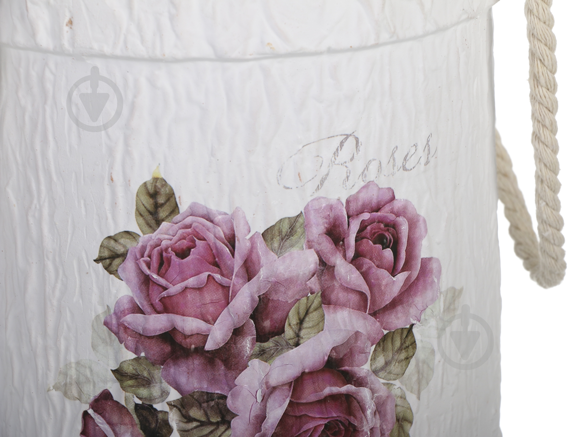 Ваза керамическая Luna Розы 15x32,5 см 32,5 см белая - фото 3