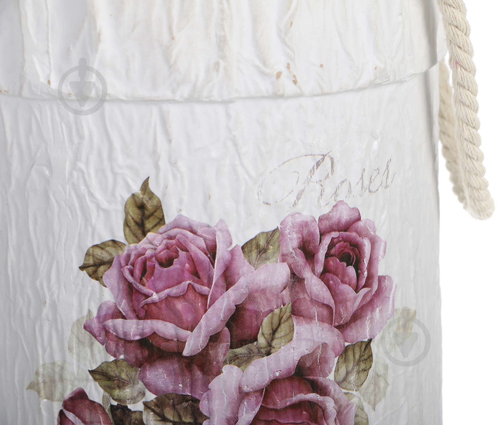 Ваза керамическая Luna Розы 15,5x24 см 24 см белая - фото 3