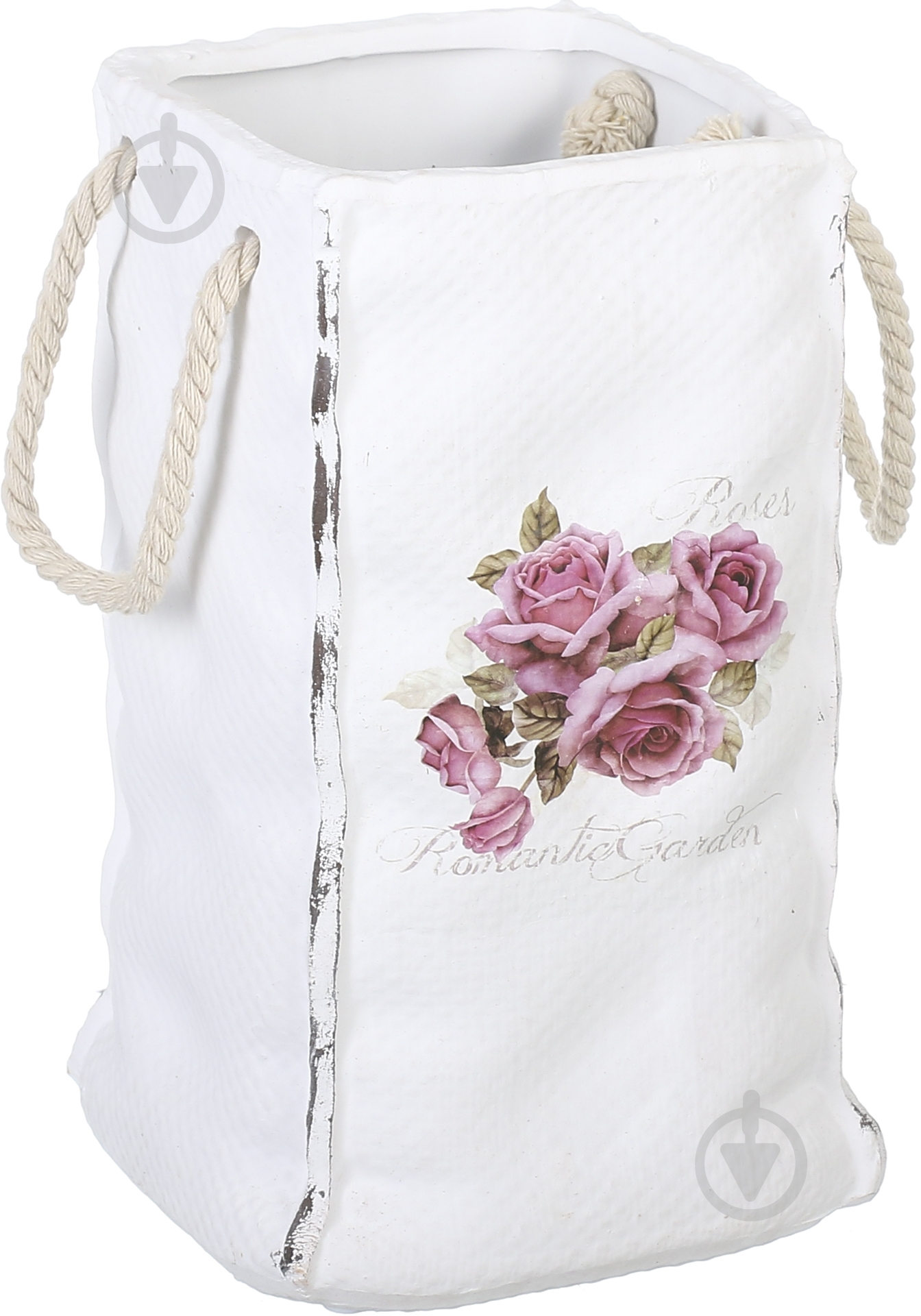 Ваза керамічна Luna Розы 13,8x13x22,5 см 22,5 см біла - фото 2