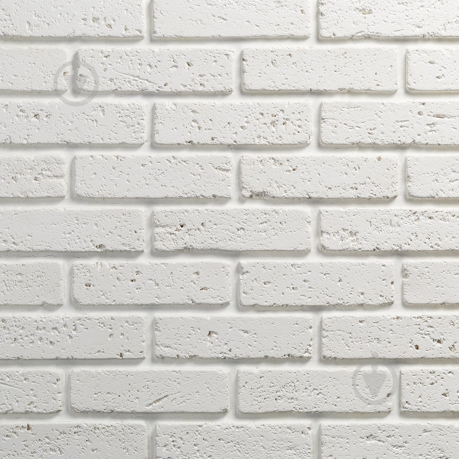 Плитка гіпсова пряма Саватекс Декор Цегла травертин біла 0,8 кв.м - фото 1 Плитка гіпсова пряма Саватекс Декор Цегла травертин біла 0,8 кв.м - фото 1