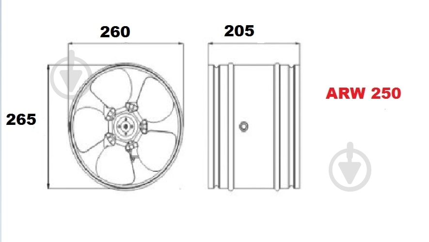Вентилятор канальный AirRoxy aRw 250 01-103 - фото 5