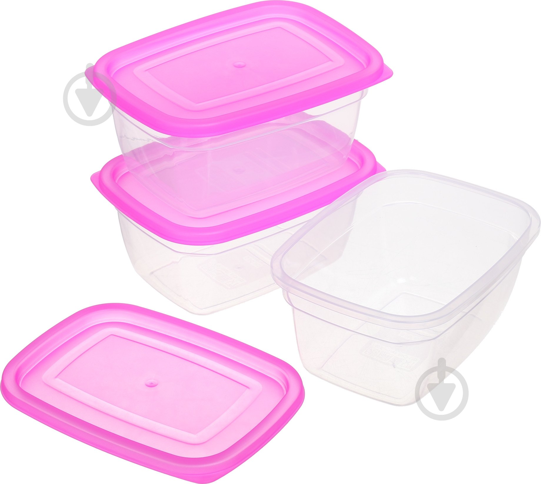 Набор контейнеров для пищевых продуктов UP! (Underprice) Eat&Go 950 мл розовый 3 шт. - фото 5 Набор контейнеров для пищевых продуктов UP! (Underprice) Eat&Go 950 мл розовый 3 шт. - фото 5