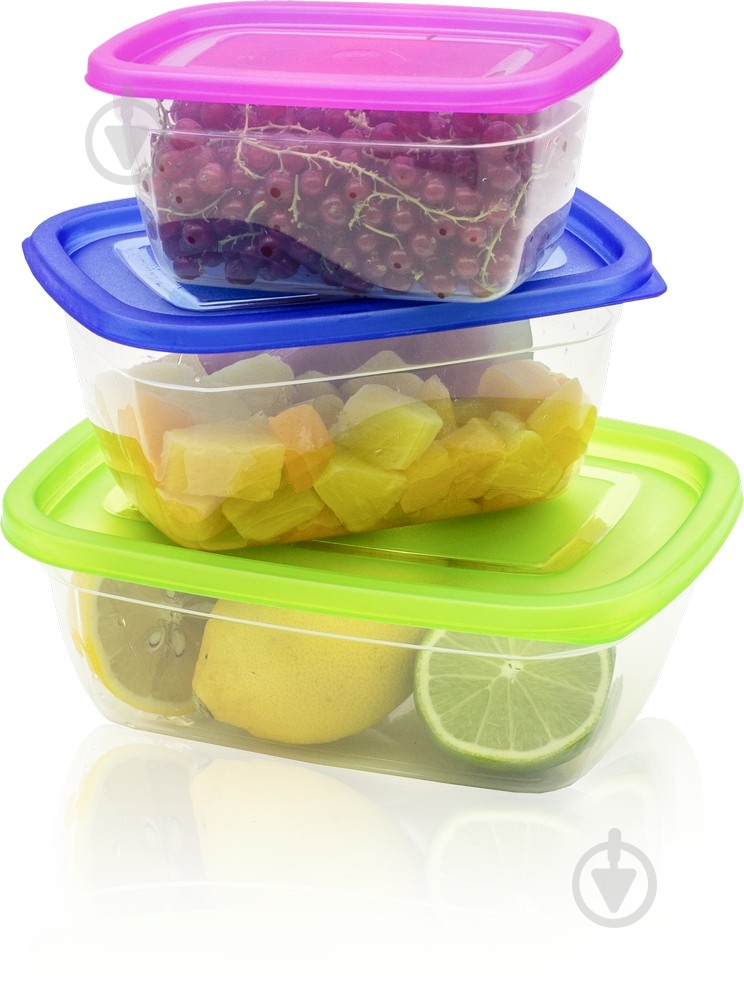 Набор контейнеров для пищевых продуктов UP! (Underprice) Eat&Go 950 мл розовый 3 шт. - фото 11 Набор контейнеров для пищевых продуктов UP! (Underprice) Eat&Go 950 мл розовый 3 шт. - фото 11