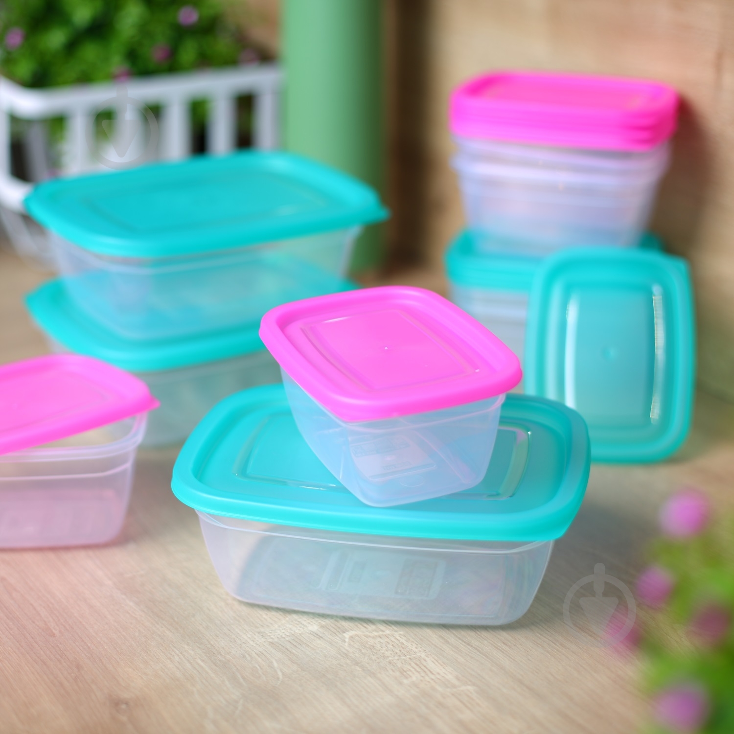 Набор контейнеров для пищевых продуктов UP! (Underprice) Eat&Go 950 мл розовый 3 шт. - фото 10 Набор контейнеров для пищевых продуктов UP! (Underprice) Eat&Go 950 мл розовый 3 шт. - фото 10