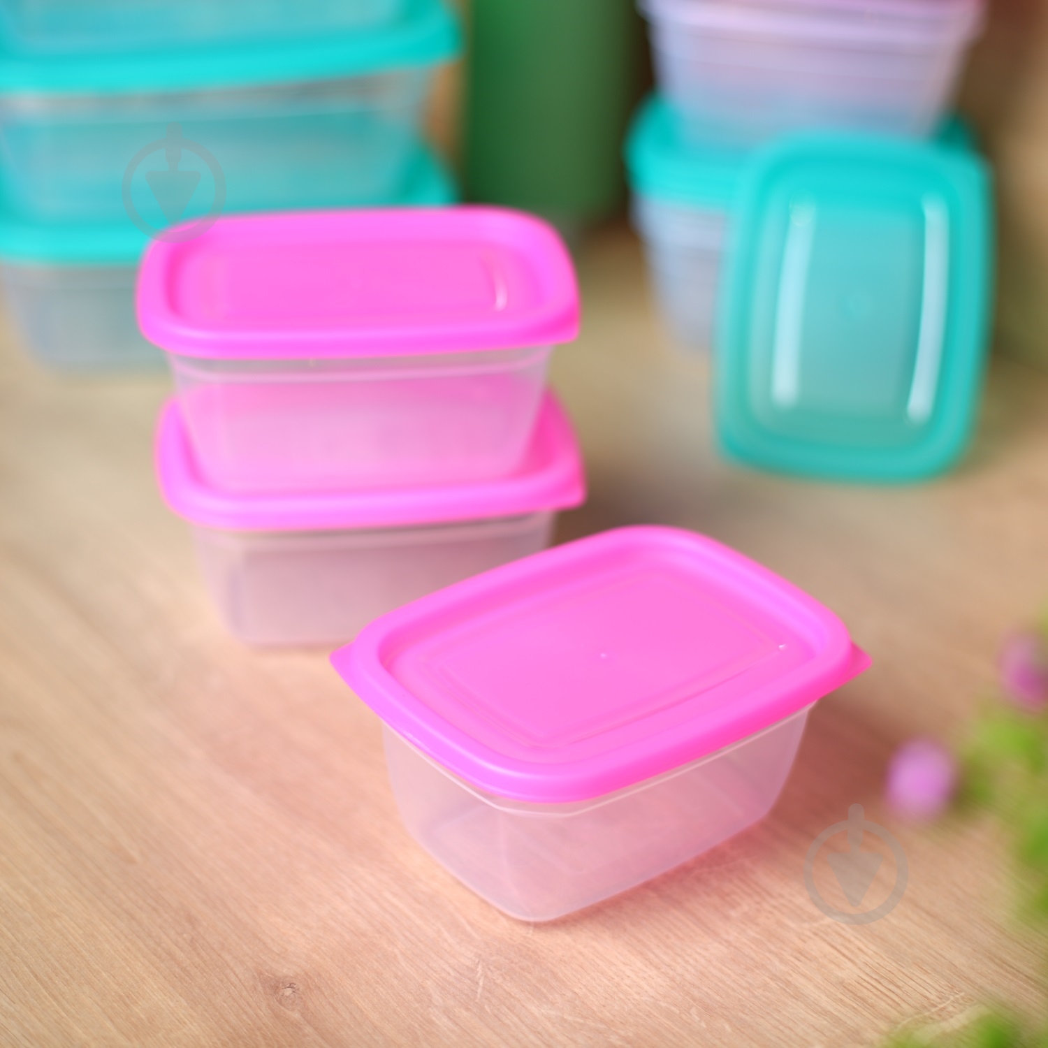 Набор контейнеров для пищевых продуктов UP! (Underprice) Eat&Go 950 мл розовый 3 шт. - фото 8 Набор контейнеров для пищевых продуктов UP! (Underprice) Eat&Go 950 мл розовый 3 шт. - фото 8