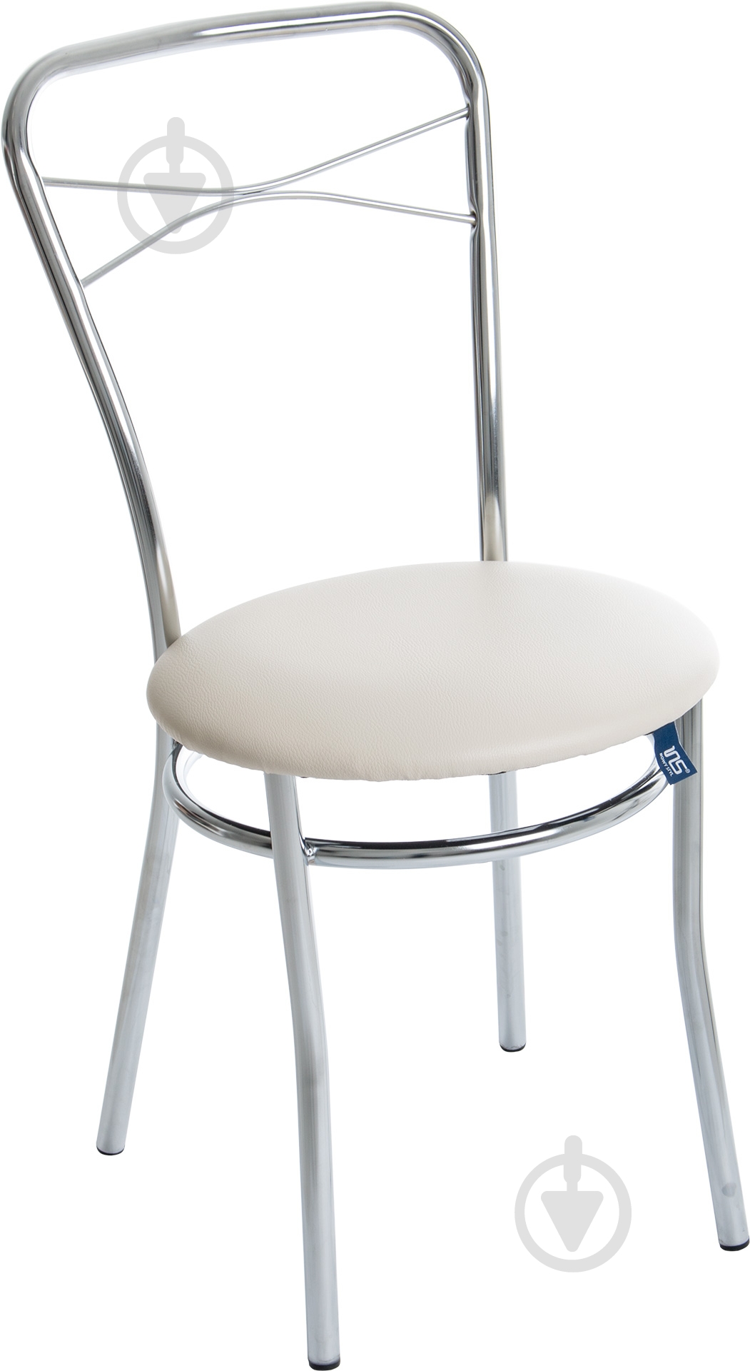 Стілець обідній Nowy Styl CASTANO CHROME BOX-4 V-18 хром/молочний - фото 1