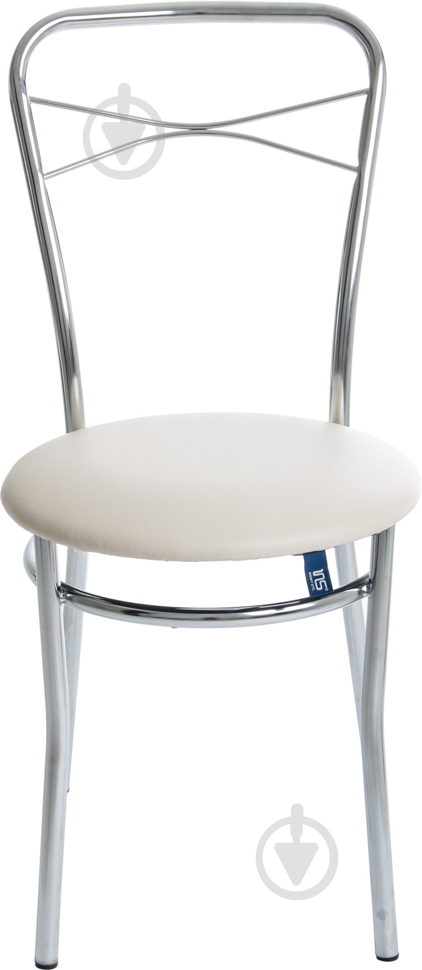 Стілець обідній Nowy Styl CASTANO CHROME BOX-4 V-18 хром/молочний - фото 2