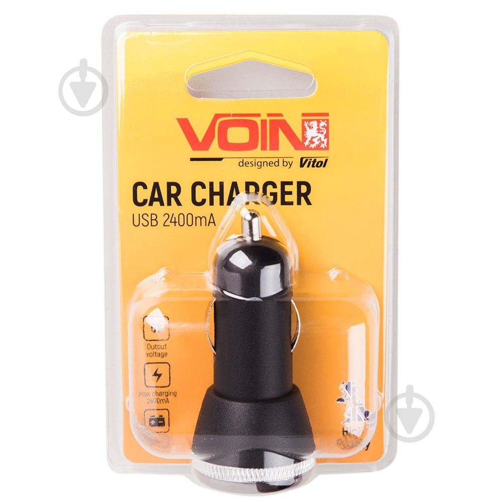 Автомобильное зарядное устройство Voin C-2402BK 2USB (12/24V – 5V 2,4A) - фото 4