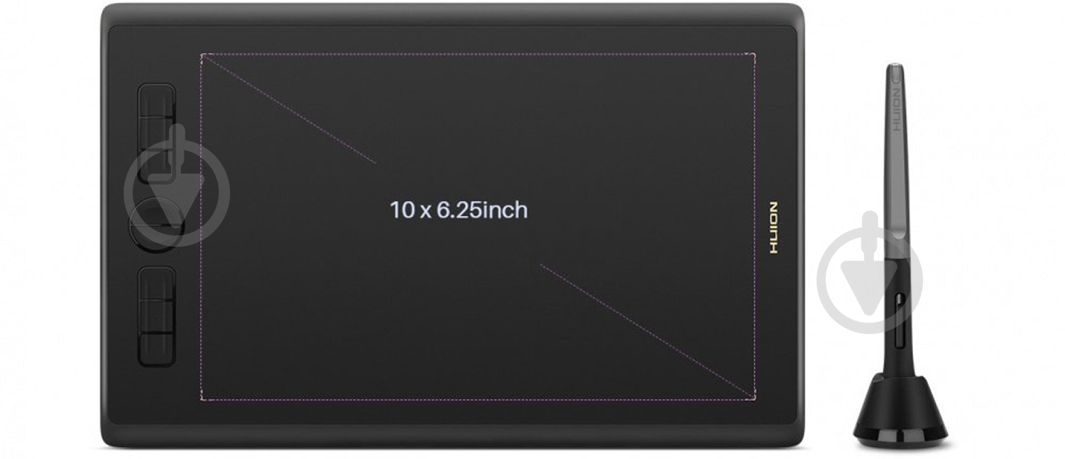 Планшет графічний Huion H610X black - фото 2 Планшет графічний Huion H610X black - фото 2