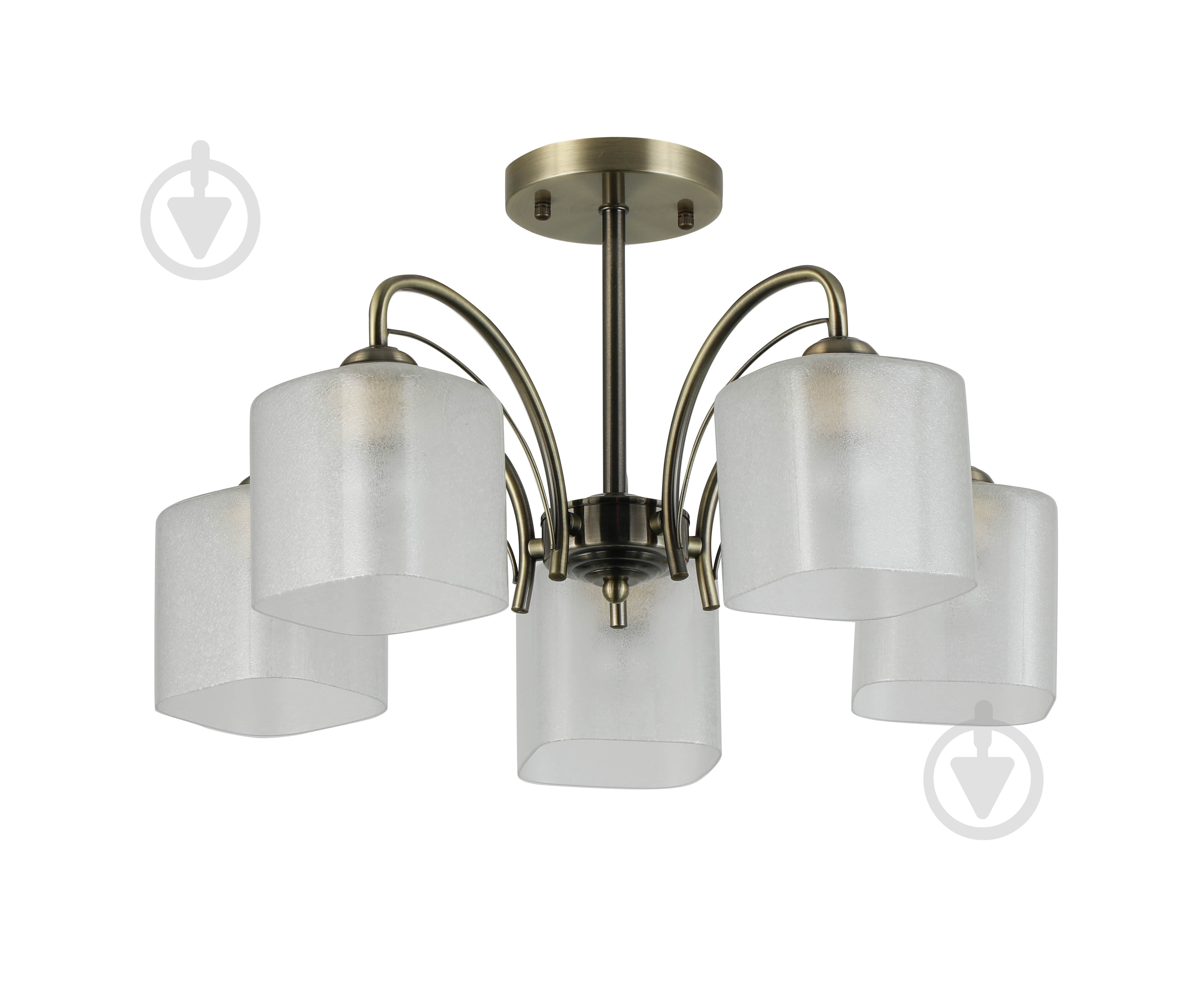 Люстра потолочная Sensio Nubia 5x40 Вт E27 античная бронза/белый LS-07391/5W-E2740W - фото 2