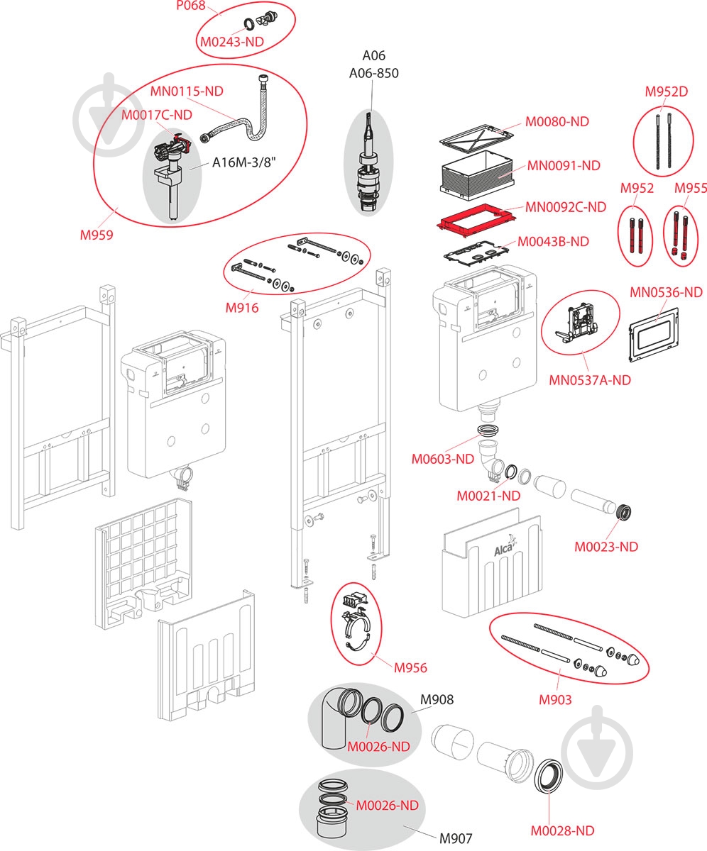 Система инсталляции Alca Plast AM118/850 - фото 3 Система инсталляции Alca Plast AM118/850 - фото 3